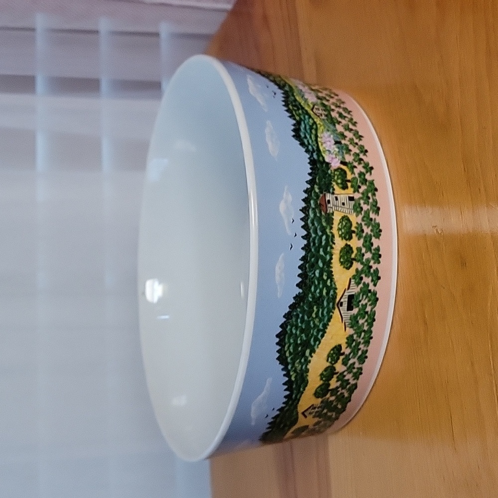 Vintage 1983 Napa Valley Sara Barnes Block Spal Four Seasons Serving Bowl